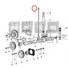 Tige de culbuteur moteur Lamborghini FL 1003/2 tracteur R503, R583, R603