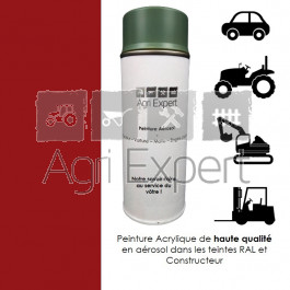 Aérosol peinture rouge Case IH de 1985 à 1998 bombe de retouche 400 ml, teinte spécifique pour tracteur agricole, moissonneuse batteuse