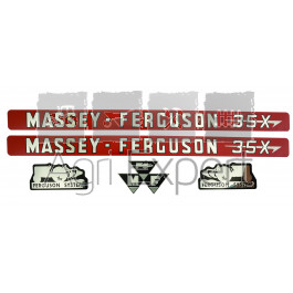 Jeu d'autocollants Massey Ferguson 35X Ferguson system 