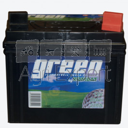 Batterie Green 12V 28 Ah 230A Réf. U128D + à droite by ROMBAT
