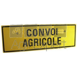 Panneau  "Convoi Agricole" 1200 x 400 mm en alu