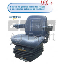 Siège COBO SC95 M293 suspension mécanique, assise matière tissu NH largeur standard.