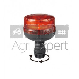 Gyrophare LED fixation sur tige flexible 12V, Spécial tracteur Fendt, antiparasité Classe 5