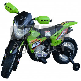 MotoCross électrique pour enfant,  Vert et noir, c'est jeu préféré de tous les enfants, pouvoir conduire une moto électrique égale à celle de maman et papa Yamaha, Gas gas, Husqvarna, Honda, KTM, Suzuki, Kawasaki... 