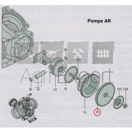 Kit membranes Desmopan pour pompe à 6 pistons AR250 BPC ANNOVI REVERBERI 1211AR