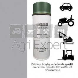 Aérosol peinture Argenté pour jante Massey Ferguson bombe de retouche 400 ml, teinte spécifique pour tracteur agricole MF