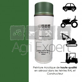 Aérosol peinture vert Agria jusqu'en 1984 bombe de retouche 400 ml, teinte spécifique pour machines agricole, tracteur Agricole, Engins de chantier etc...  