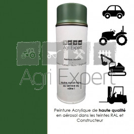 Aérosol peinture Vert matériel agricole Amazone bombe de retouche 400 ml, teinte spécifique pour matériel agricole et TP