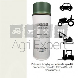 Aérosol Peinture Blanc jante Ford bombe de retouche 400 ml utilisation Tracteur Agricole, Engins de chantier, Voiture, Moto, Camion ...