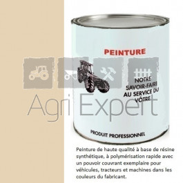 Peinture Ivoire jante tracteur Renault application au pistolet à peinture 