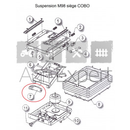 Kit compresseur 12V pour siège COBO suspension M98
