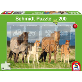 Schmidt Puzzle 200 pièces chevaux