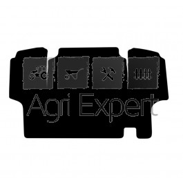 Tapis de cabine pour tracteur Case IH 955 XL, 956 XL, 1055 XL,1056 XL en velours noir