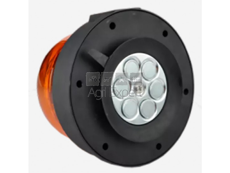 Gyrophare LED sur batterie , fixation magnétique , Homologué matériel  agricole , avec télécommande., 12V / 24V , WL180HWB-SQ-RE