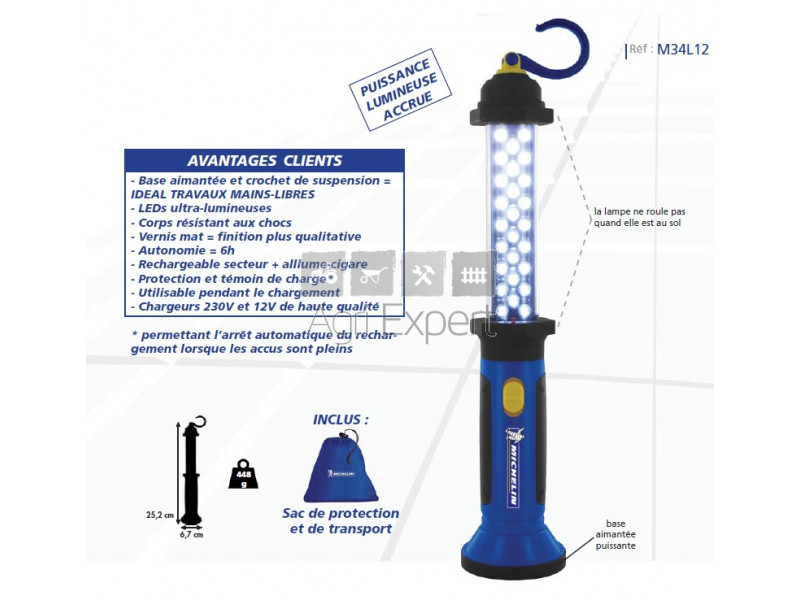 Lampe torche (standard) KraftMülller Projecteur de chantier