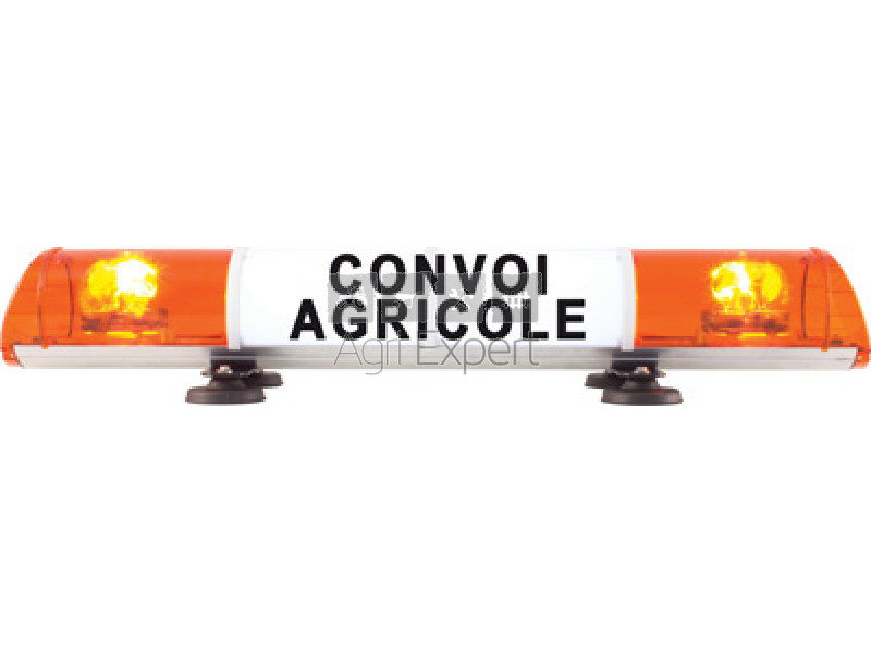 Rampe convoi agricole ou exceptionnel LED 1020 mm magnétique - Pièc