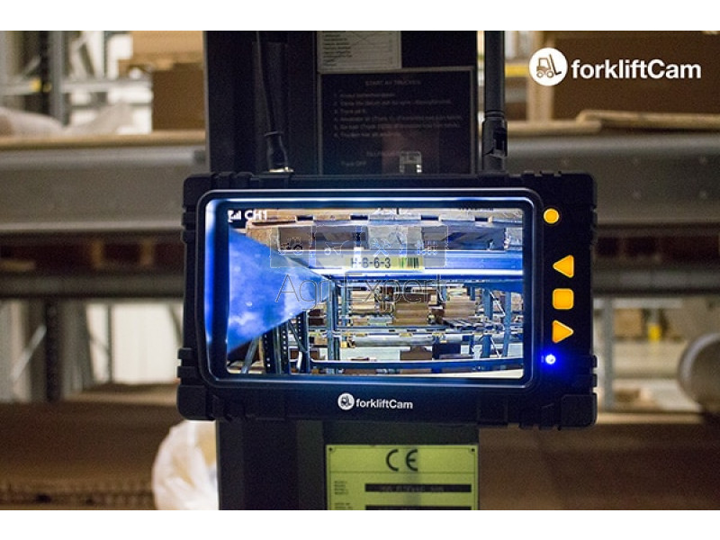 ForkliftCam Système de caméra sans fil fixation sur le mat du chariot  elevateur vision des fourches, usage industriel