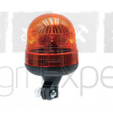 Gyrophare à LED flexible 12V / 24V fixation sur tige lumière rotative 18 LED Homologué route R65 et R10