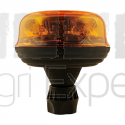 Gyrophare à LED flexible 12V / 24V lumière rotative fixation fixation tige - Homologué route R65 - R10