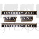 Jeu d'autocollants pour tracteur International 523 ( Case IH )
