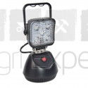 Agri-Expert Lampe de travail LED 5LED X 3W avec fixation aimanté et Chargeur de batterie 230V ou 12V