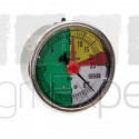 Manomètre de pulvérisateur 0-5-20-25 bars Ø 63 mm avec aiguille rouge, raccord arrière, résistant aux engrais liquides Wiha ISO 16119-2 