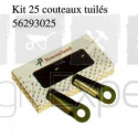 Kit de 25 couteaux Taarup 127X50X4 D20/23 tuile