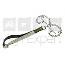 Attaches taurillons complète avec collier 150 x 5,5 cm chaine et virole .