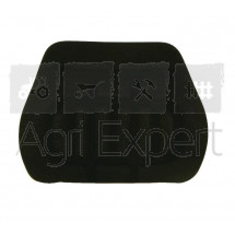 Dossier adaptable de siège Grammer MSG95G/20, LS 95H/1, LS 95H1/90 AR, en tissu couleur noire