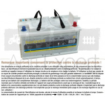 Batterie acide décharge lente 12V-90Ah (L353xl175xh190mm) pour électrificateur 