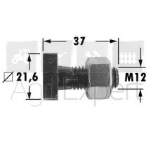 Boulon Tête carrée M12x37 pour faucheuse Gribaldi & Salvia Superior 72, 394, 402 référence 2014