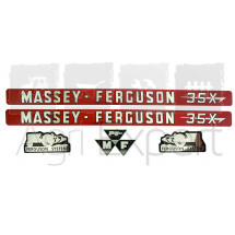 Jeu d'autocollants Massey Ferguson 35X Ferguson system 