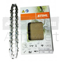 Chaine mini tronçonneuse 1/4" type 71PM3 28E 0.43" Stihl GTA 26 guide de 10 cm