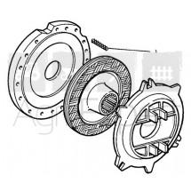Ressort pour mécanisme de frein tracteur Fiat Soméca 615, 650, 715, 750, SOM40, SOM45, SOM50, SOM511, SOM612, SOM615, SOM715 