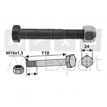Boulon M16x110 pour marteau de broyeur Orsi, M16 x 1,5 x 110 mm, 10.9