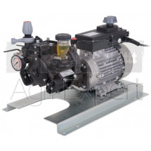 Pompe COMET APS41 entrainement par moteur électrique 230V avec régulateur de pression et manomètre de pression.