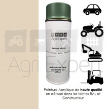 Aérosol peinture ivoire clair pour jante de tracteur Case IH, IHC bombe de retouche 400 ml utilisation Agricole, Engins de chantier, Chariot élévateur, Voiture, Moto, Camion ect...