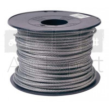 Bobine de 60m de câble galvanisé acier Ø 10 ou de 30 m de câble en Ø 12 mm en 6x19 brins.