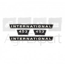 Jeu d'autocollants International 453, pour tracteurs avec grille en aluminium