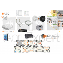 | BASIC' Cam Solo | Dispositif de vidéosurveillance complet comprenant 1 caméra  Basic' Cam Visio Expert