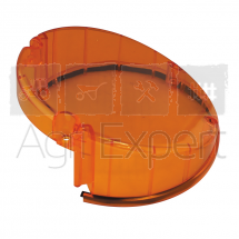 Cabochon d'extrémité orange pour rampe de signalisation Convoi agricole et convoi exceptionnel SIRENA E-TUBE