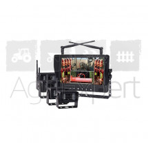 Caméra de recul 9" LCD avec 4 caméra sans fils couleur IP69K pour véhicule Alimentation 12 et 24 V pour véhicules utilitaires, camions, remorque, tracteurs, et machines agricoles
