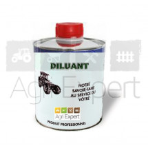 Diluant base résine synthétique pour peinture pot 1 litre, peut être utilisé pour le nettoyage.