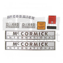 Jeu d'autocollants tracteur McCormick International D-440