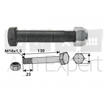 Boulon M18x130 pour marteau de broyeur Dragone, M18 x 1.5 x 130 mm, 10.9, 63-18131
