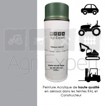 Aérosol peinture Argenté pour jante Massey Ferguson bombe de retouche 400 ml, teinte spécifique pour tracteur agricole MF