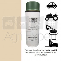 Aérosol peinture blanc ivoire Iseki bombe de retouche 400 ml utilisation Agricole, Engins de chantier, Chariot élévateur, Voiture, Moto, Camion ect...