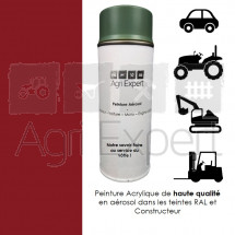 Aérosol peinture Rouge Hardi bombe de retouche 400 ml, teinte spécifique pour machines agricole, tracteur Agricole, Engins de chantier etc...
