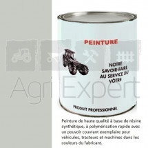 Peinture gris/blanc tracteur Steyr série 9000 application au pistolet à peinture