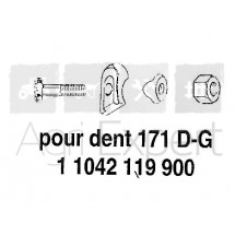 Fixations pour dents de fenaison Fahr dent GW171